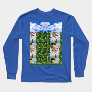 Pineapple And Palm - Tropical Long Sleeve T-Shirt